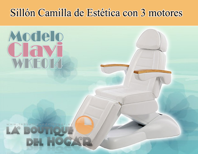 Sillón Camilla de Estética motorizada de 3 motores Clavi Modelo WKE014