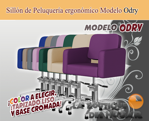 Sillón hidráulico con reposabrazos clásico Modelo ODRY