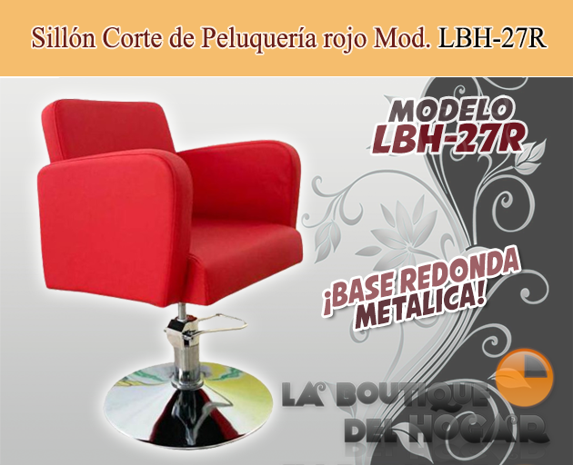 Sillón corte peluquería hidráulico Modelo LBH-27R