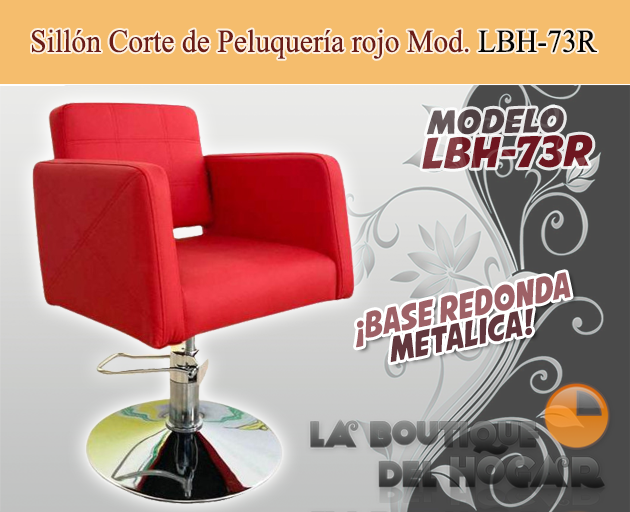 Sillón corte peluquería hidráulico Modelo LBH-73R