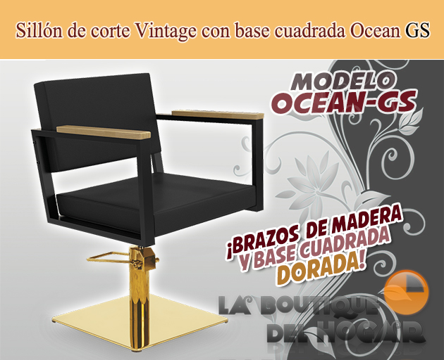 Sillón hidráulico de corte Vintage modelo Ocean GS