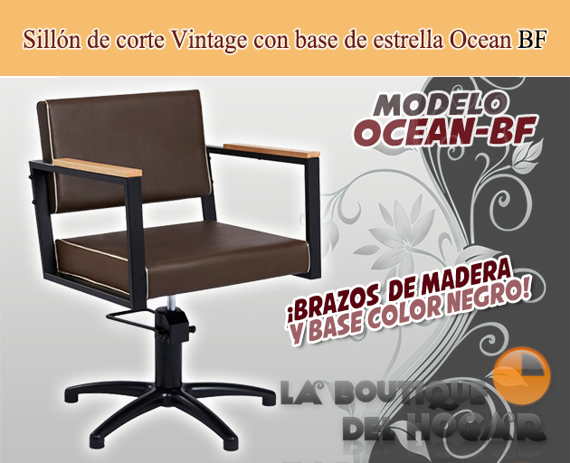 Sillón hidráulico de corte Vintage modelo Ocean BF