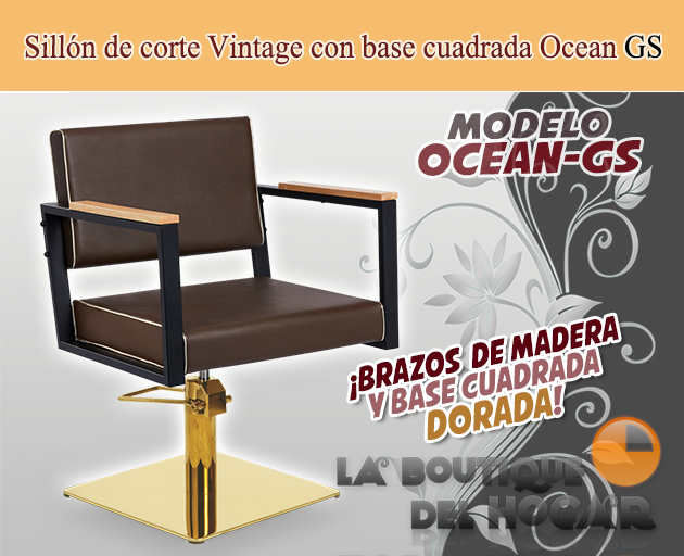 Sillón hidráulico de corte Vintage modelo Ocean GS
