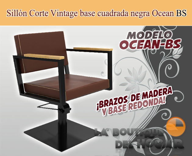 Sillón hidráulico de corte Vintage modelo Ocean BS
