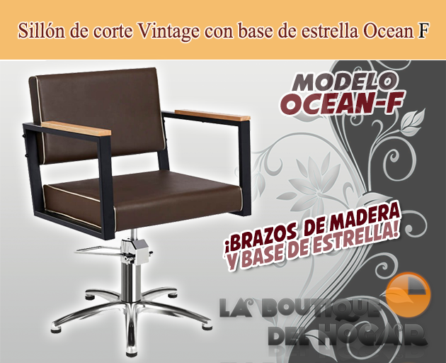 Sillón hidráulico de corte Vintage modelo Ocean F