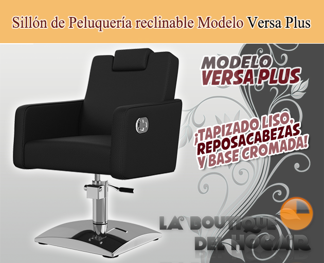 Sillón hidráulico con reposabrazos clásico Modelo Iris