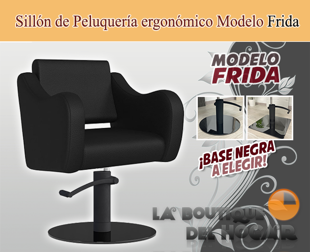 Sillón hidráulico de corte con costuras y reposabrazos Modelo Frida