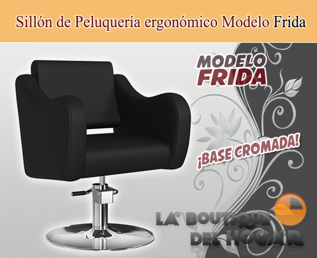 Sillón hidráulico de corte con costuras y reposabrazos Modelo Frida