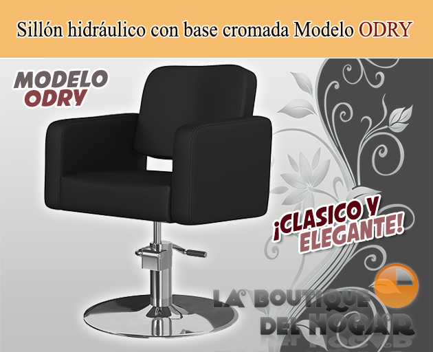 Sillón hidráulico con reposabrazos clásico Modelo ODRY