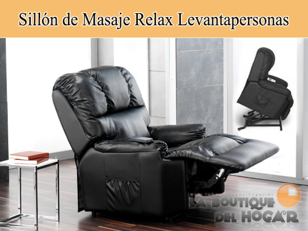 Cecotec Zúrich Sillón Relax de Masaje, Levanta personas, Marrón