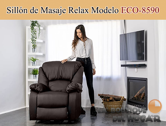 Sillon masaje polipiel Beig eco-8590