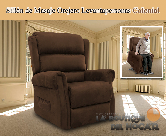 Sillón de Masaje Orejero Levantapersonas Modelo Colonial