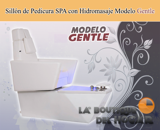 Sillón de Pedicura SPA tapizado en PU con Hidromasaje Modelo Gentle