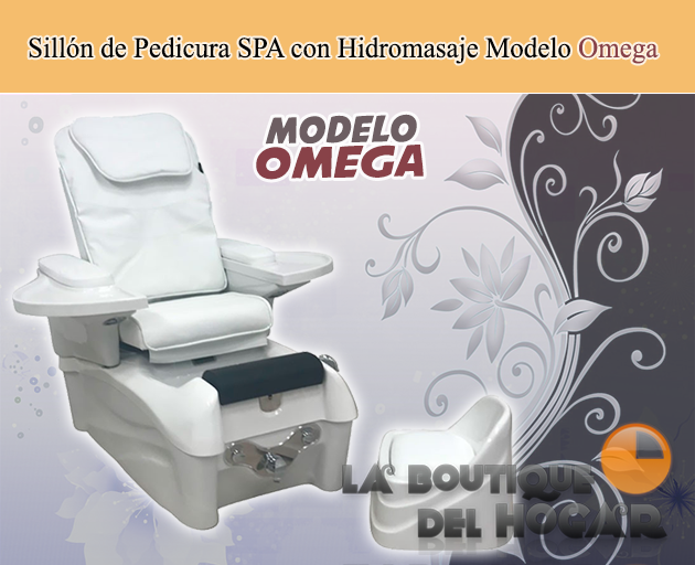 Sillón de Pedicura SPA tapizado en PU con Hidromasaje Modelo Omega