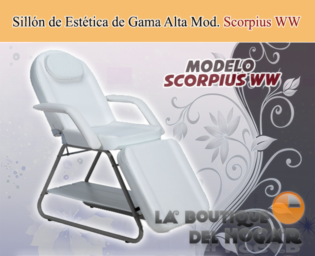 Camilla de Estética hidráulica de 3 cuerpos con agujero facial Scorpius WW