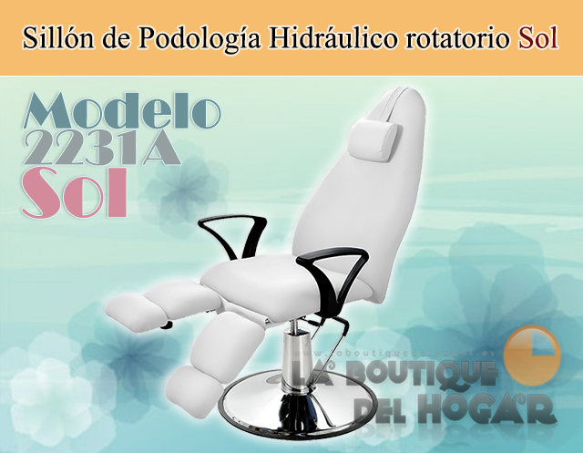 Sillón de Podología Hidráulico rotatorio Modelo Sol 2231A