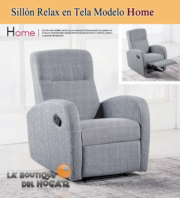 Sillón Relax en Tela Modelo Home 