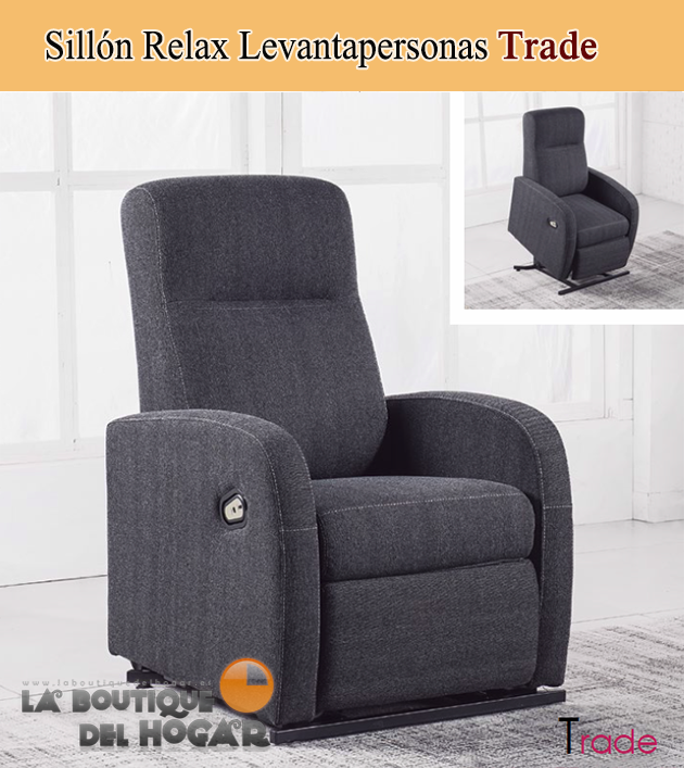 Sillón Relax Levantapersonas en Tela Modelo Trade