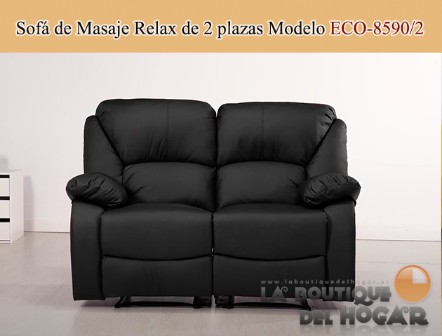 Sofá de diseño clásico de 2 plazas estilo Vintage Modelo Chesterfield