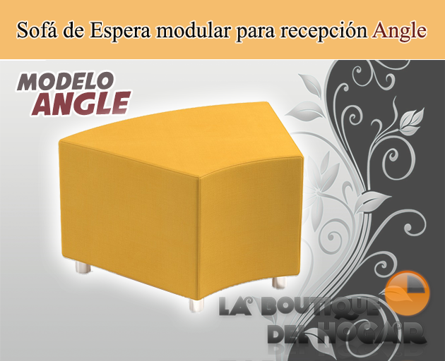 Sofá de espera para recepción Angle - color ocre