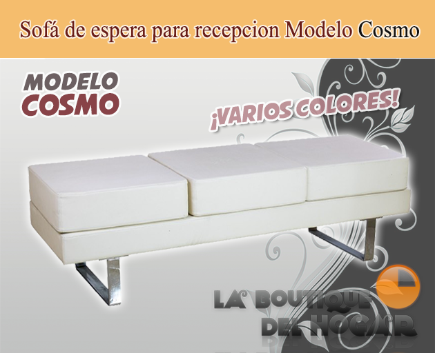 Sofá de espera para recepción Modelo Cosmo