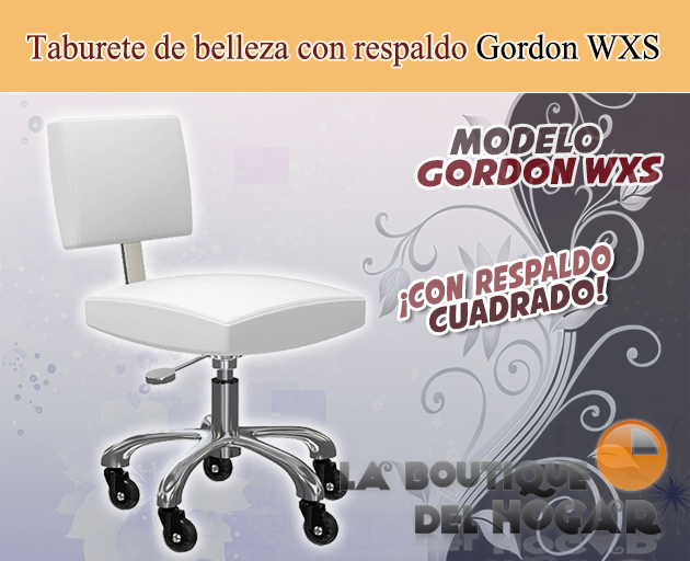 Taburete con respaldo Modelo Gordon WXS