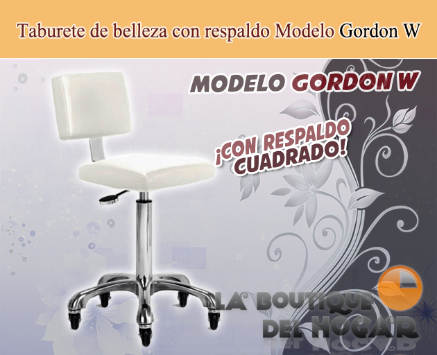 Taburete con respaldo Modelo Gordon