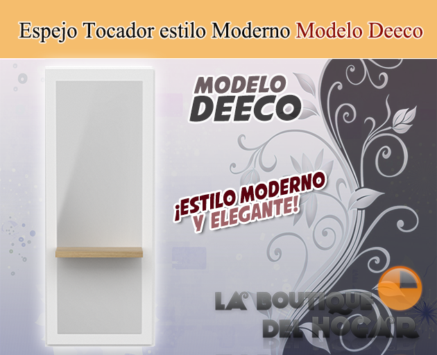 Tocador de Peluquería estilo Moderno con espejo Modelo Deeco