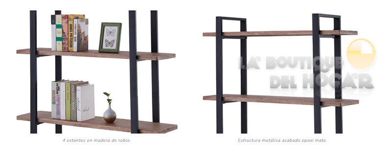 Mueble Expositor Estantería de recepción con estantes Modelo Noah