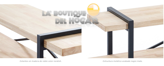 Mueble Expositor Estantería de recepción con estantes Modelo Noah