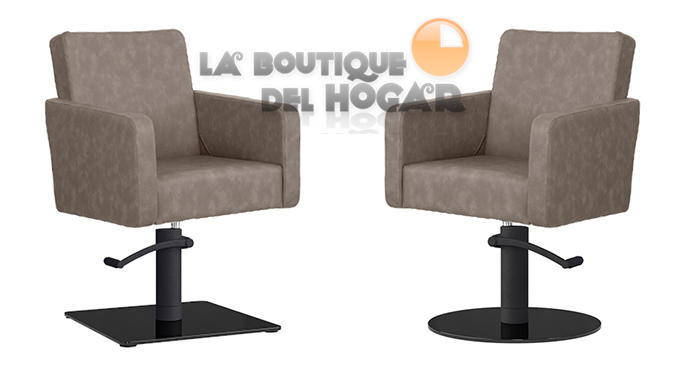 Sillón hidráulico de corte con costuras y reposabrazos Modelo Iris