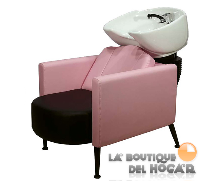 Lavacabezas con pica blanca y respaldo ergonómico Modelo Fusion Pink