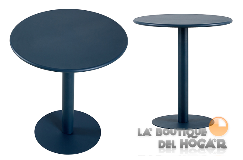 Mesa de comedor fija negra con patas metálicas y tablero de Roble Nordish Modelo Gina