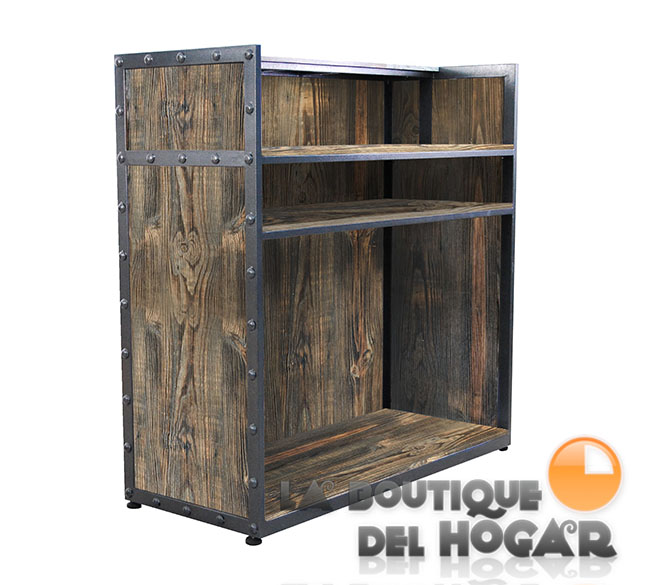 Mueble de recepción Oak con estantes y frente Oak Modelo VALK