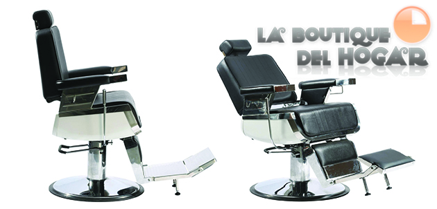 Sillón Barbero hidráulico reclinable y giratorio con reposabrazos Modelo Bart