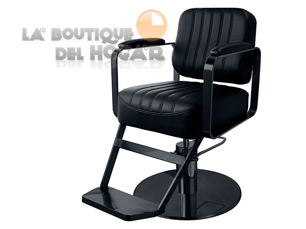 Sillón Barbero hidráulico giratorio con reposabrazos Modelo Comfort QStone