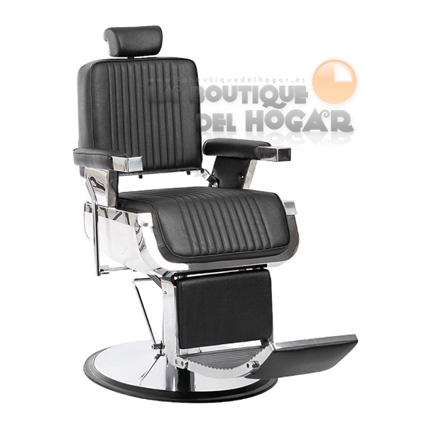 Sillón Barbero hidráulico reclinable y giratorio con reposabrazos Modelo Fringe