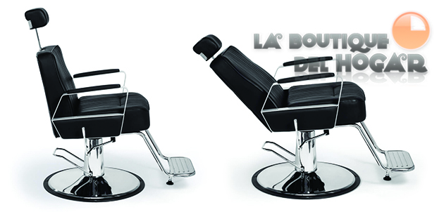 Sillón Barbero hidráulico reclinable y giratorio con reposabrazos Modelo Joey