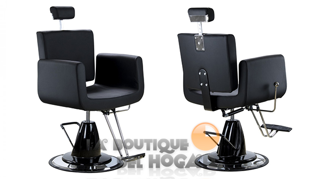 Sillón de Peluquería hidráulico con reposapiés metálico Modelo Ackermann