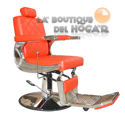 Sillón Barbero hidráulico reclinable y giratorio con reposapies abatible Modelo S68R