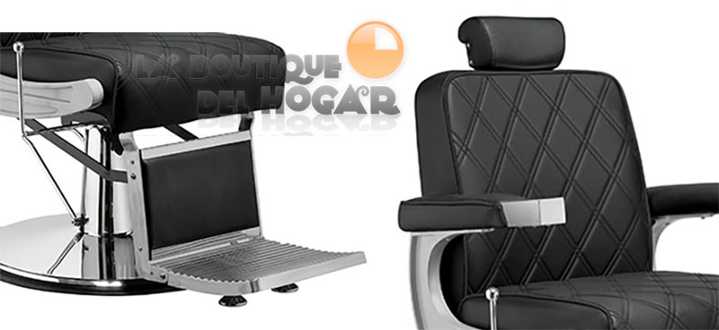 Sillón Barbero hidráulico reclinable y giratorio con reposabrazos Modelo Taper