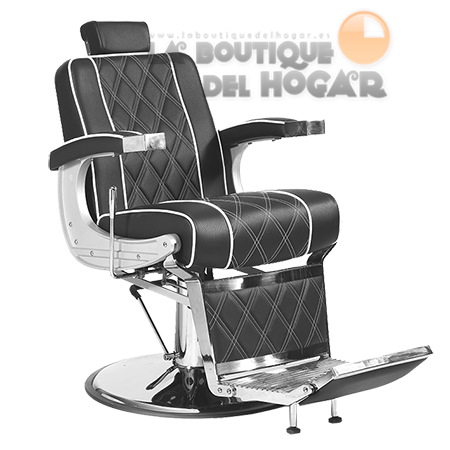 Sillón Barbero hidráulico reclinable y giratorio con reposabrazos Modelo Vigor