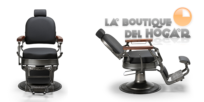 Sillón Barbero hidráulico reclinable y giratorio con reposabrazos Modelo Flek