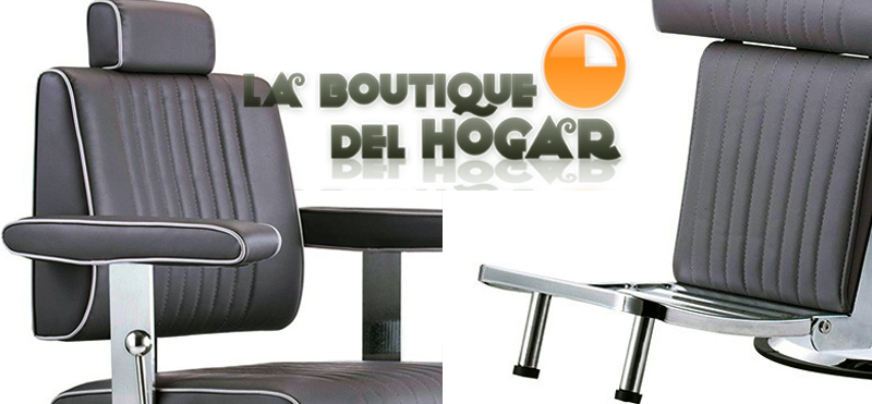 Sillón Barbero hidráulico reclinable y giratorio con reposabrazos Modelo Cut