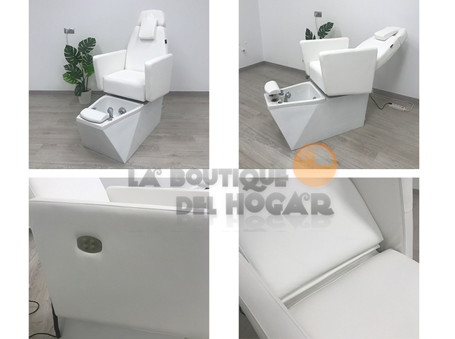 Sillón de Pedicura SPA tapizado en PU con Hidromasaje Modelo Fascino