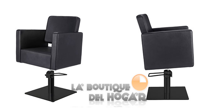 Sillón hidráulico de corte con base cuadrada y reposabrazos Modelo Petra s