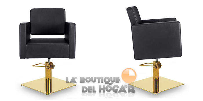Sillón hidráulico de corte con base cuadrada y reposabrazos Modelo Dora GS