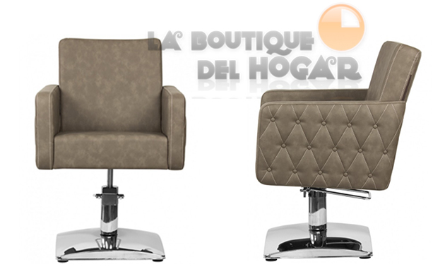 Sillón hidráulico de corte con costuras y reposabrazos Modelo Iris