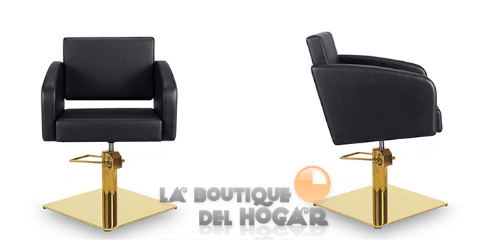 Sillón hidráulico de corte con base cuadrada y reposabrazos Modelo Loris GS