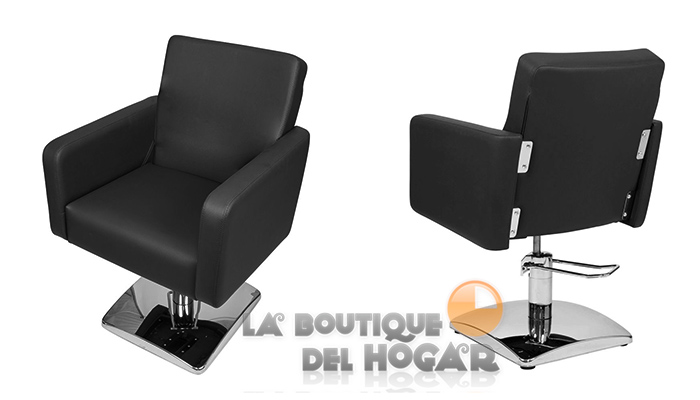 Sillón hidráulico de corte con costuras y reposabrazos Modelo Iris